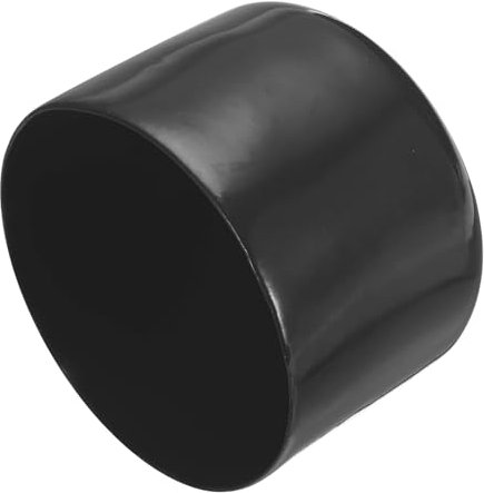 QUARKZMAN 4 Stück Gummi Endkappen 57 mm ID Gummikappen, Rohrstopfen Rund Pfostenkappe Zaunpfosten Stuhlbeinkappen Fußkappen Verschlusskappe Gleiter für Tischbeine Möbelfüße, Schwarz