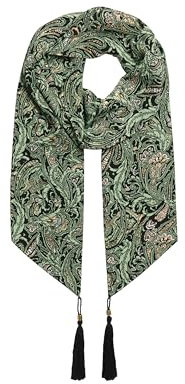 Superdry Damen Paisley-Schal Blatt Grünes Paisley-Muster 1SIZE