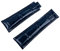 EAMOM 20 mm weiches italienisches Rindsleder-Uhrenarmband, Lederarmband, geeignet für Rolex-Armband Daytona Submariner DEEPSEA GMT OYSTERFLEX-Gürtel(Blue,Black Buckle)