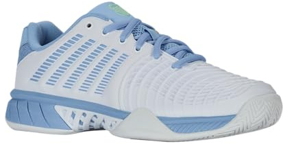 K-Swiss Women's Express Light 3 Tennis Shoe, White Dutch Canal Green, 5.5 UK