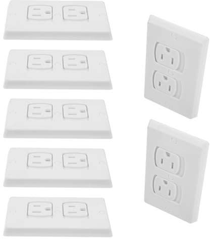 VICASKY 10 Stück Steckdosensicherung Für Jungen Und Mädchen Abs-steckdose Mit Schrauben Steckdosenabdeckung Für Babys Kindersichere Schutzvorrichtungen Isolierte Und Stabile Steckdose