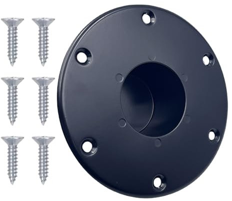 Rv Table Base Mount, Trailer Table Pedestal, Black Replacement Tables Support, Sturdy Mounting Screws, Base Mounts with Screw for Trailers, Professionals, Thanksgiving