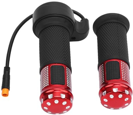 Focket Manopola acceleratore elettrica, manubrio per scooter elettrico con giunto impermeabile, acceleratore universale di ricambio per bici elettrica per SmartGyro, KuKirin (rosso)