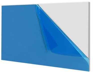 Chapa de aluminio de 100 x 150 mm, placa de aluminio fina de 1,5 mm, chapa de aluminio 6061 T651, corte de chapa de aluminio con lámina protectora para bricolaje, modelismo, artesanía e industria