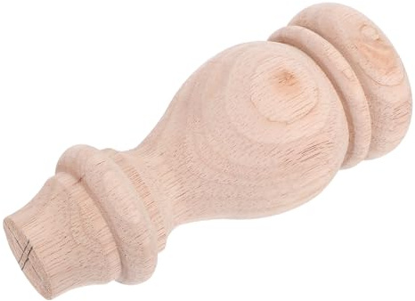 AMUSLESUR Runde Sofabeine mit Handpolierter Oberfläche Schnelle Installation Klassische Französische Dekoration für Wohnzimmer und Möbel