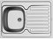 Pyramis INTERNATIONAL (80X60) 1B 1D, Lavello ad incasso in acciaio INOX, liscio, 100111602