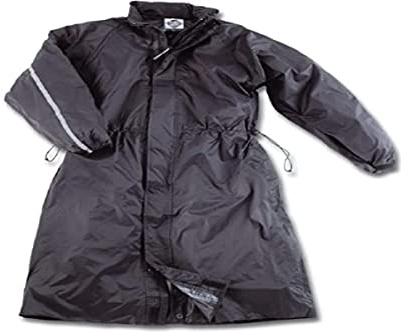 Tucano Urbano giacca antipioggia moto lunga Parabellum. Mantella antipioggia moto fino al polpaccio. Antipioggia uomo e donna. Impermeabile moto e scooter unisex, idrorepellente, antivento. 3XL