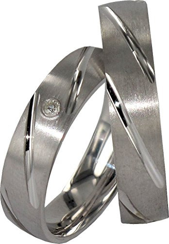 JC SILBER EHERINGE 925 STERLING TRAURINGE MIT ZIRKONIA A05 (PAARPREIS)