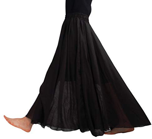 FEOYA Damen Maxirock Baumwolle Leinen Rock Elastische Taille Rock Plissee Retro Langrock Faltenrock Sommerrock Strand Festlich Freizeit