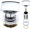 Mai & Mai Bonde de lavabo clic clac pour lavabos et vasques sans trop plein P06
