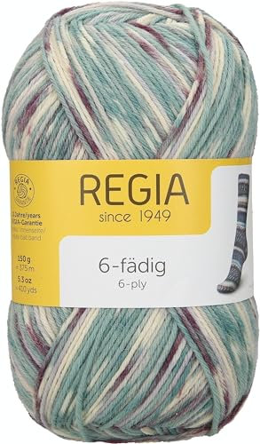 REGIA 6-fädig Color 9801285-02787 voss color Handstrickgarn, Sockengarn, 150g Knäuel