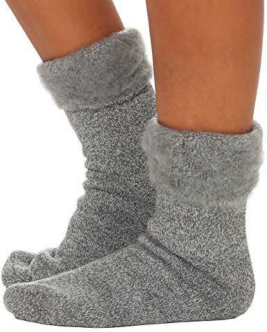 CLEOSTYLE Thermo Herren Damen Socken extra warme Winterstrümpfe -25°C Kuschelsocken 23