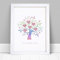 Personalised Family Tree Print - Birthday, Mother's Day Gift - Mum, Mummy, Nanny Gifts - A5, A4 Prints & Framed