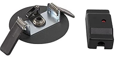 SLV mechanische Komponente FITU / Zubehör für Einbau-Leuchte, Strahler / Einbaurosette schwarz Stahl