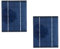 Lot de 2 mini panneaux solaires ZONADAH 2 W 6 V - Chargeur de batterie - Bricolage maison, projets scolaires scientifiques, camping, pêche, randonnée, jardin