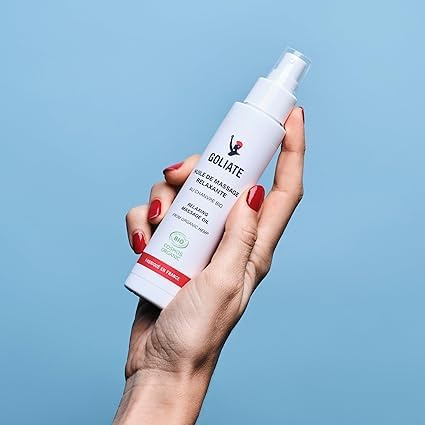 GOLIATE Bio-natürlich angereichertes Massageöl aus französischem Hanf | Vegan, Bio – Feuchtigkeitscreme – Paar – 100 ml