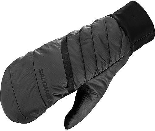 Salomon Mtn Overmitten Fäustlinge Unisex, Angenehm wärmend, Praktisches Design, Schutz bei jedem Winterwetter, Deep Black, Deep Black, XS/S