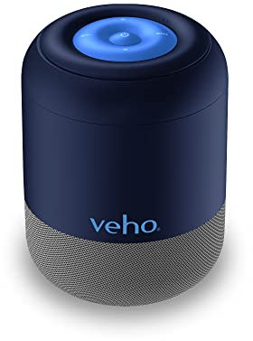Veho MZ-S Bluetooth Wireless Speaker | Portable | Bluetooth 5.0 | 12 Hours Playtime | Travel Speaker | Electric Blue (VSS-702-MZS-R)
