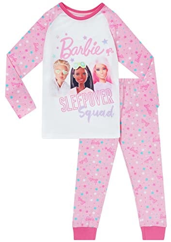 Barbie Mädchen Schlafanzug Rosa 140