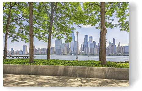 artboxONE Leinwand 90x60 cm Städte New-Jersey-Park von Manjik