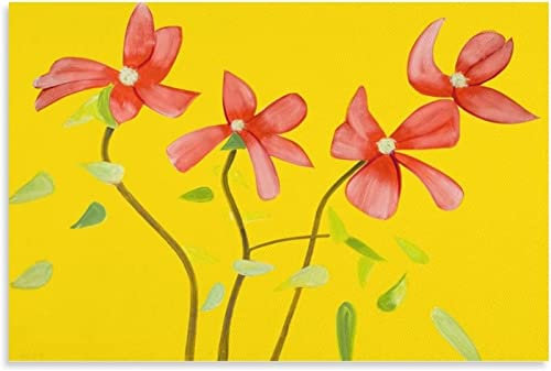 XCPORA Berühmte Alex Katz Poster Moderne Red Hartriegel Wandkunst Alex Katz Leinwand Malerei Alex Katz Drucke für Home Wall Art Decor Bild 40x60cmx1 Kein Rahmen