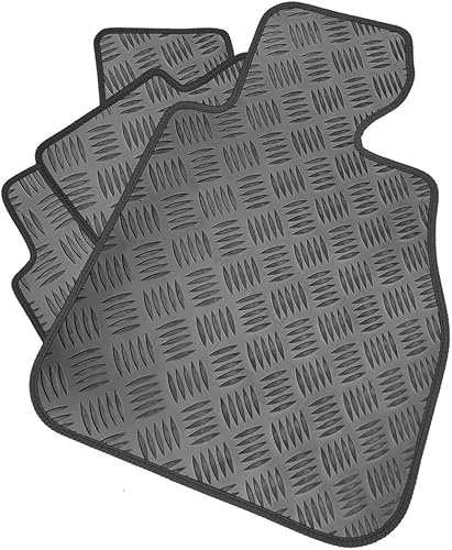 Rubber Car Mat Set Compatible/Replacement for Citroen C4 Cactus (Years 2014 To date) Tailored Mats, Heavy Duty, Waterproof, Non Slip
