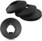 Lokatall Lot de 4 cache-tuyaux de radiateur en plastique noir pour tuyaux de radiateur de 15 mm de diamètre, pour tuyaux de gaz, tuyaux muraux