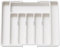 XIANTIAN Cutlery Drawer Organiser, Expandable Drawer Organiser ，Tray with 6-8 Compartment Holders, 33-57 x 38 x 5 cm (white)