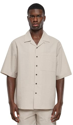 Urban Classics Herren Relaxed Seersucker Short Sleeve Shirt