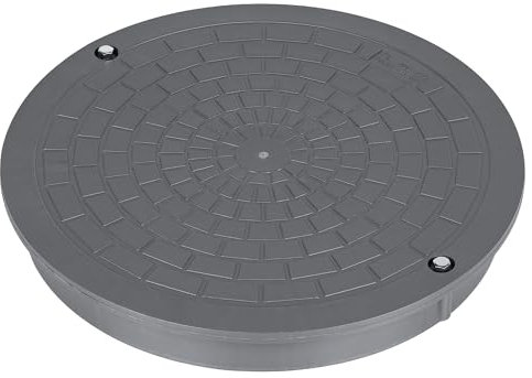 Manhole Cover for Smooth Pipe 400mm Underground Drainage Inspection Chamber Lid Grey