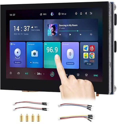 ESP32-S3 4.3inch kapazitive Touch Display 800x480 Basierend auf ESP32-S3 Mikrocontroller 5-Punkt Touch, 32-Bit LX7 Dual-Core Prozessor, bis 240MHz Frequenz, Unterstützung 2.4GHz WiFi und Bluetooth 5