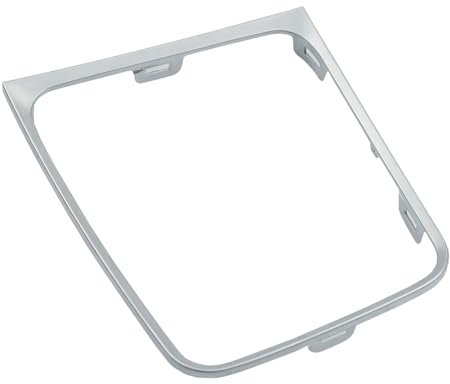 Hacreyatu LHD Links, Automatik-Schaltknauf, Rahmenhalterung für VW Golf 7 7,5 Golf R (Silber matt)