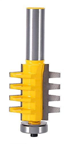 1/2'' Shank Finger Glue Joint Router Bit, Carbide Blade Woodwork Cutter for Drawer Making, Engraving for Carpenters and Woodworking Hobbyists