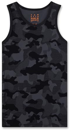 Sanetta Jungen-Unterhemd Dunkelblau | Hochwertiges und nachhaltiges Unterhemd für Jungen aus Baumwoll-Mix. Unterwäsche für Jungen