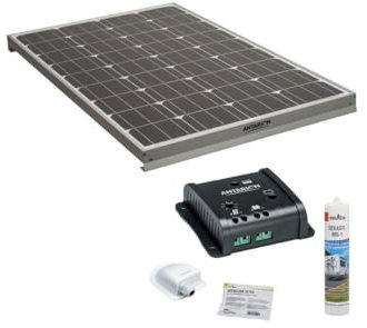 Antarion Pack Panneau Solaire 120W Camping-Car + Régulateur Solaire SC10
