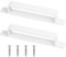 2 Pcs Poignet de Porte Poignee de Porte Interieur Exterieur Blanc, 216 mm Poignée de Porte Coulissante, Poignée Porte Coulissante, Poignée Porte de Garage Armoire Meubles Cuisine, Poignées de Porte
