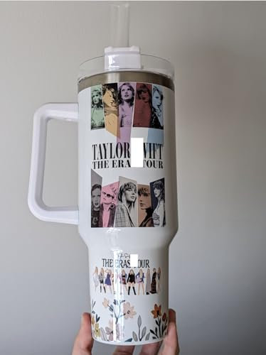 GOG Taylor S Merchandise 40oz Stainless Steel Quencher Tumbler with Straw and Handle, Fits in Car Cup Holder | Vaccum Insulated Cup | 1180ml | Gift | Travel Mug
