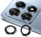 Liilaa Protector de Lente de Cámara para Xiaomi Mi 14T 5G / Redmi Note 14 Pro 4G, 9H Dureza Anti Arañazos Protector Camara Vidrio Templado, HD Individuo Metal Cristal Templad - (Negro)