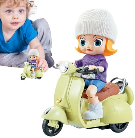 Juguete electrónico de Motocicleta,Juguete de Motocicleta para niños - Motocicleta eléctrica giratoria para Acrobacias, Juguete, Motos de,Innovadora Moto de Acrobacias para derrapar, Motocicleta eléc