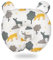champracer Kindkissen Baby Kissen 0-12 Monate Neugeborene Baumwollmusselin Kopfkissen, Weiches Dekoratives Kissen für Kinderzimmer, Kinderbett, Kinderwagen, Autositz (Fuchs, 30x23 cm)