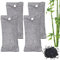 MEGAROOM Bamboo Air Purifying Bags 4 x 75g - Natural Air Fresheners - Activated Charcoal Odour Absorber - Activated Charcoal Bag - Natural Car Air Freshener, Shoe Deodoriser, Home, Pet, Closet Odour