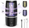 Lampada Anti Zanzara 360 ° UV Elettrico Anti Zanzara 2 in 1 Killer di Insetti Elettrico Lampada Anti Zanzara Ricaricabile Sicuro ed Efficace per Interni Esterni Giardino Terrazza Campeggio