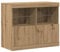 vidaXL Sideboard mit LED-Leuchten Artisan Eiche 81x37x67 cm