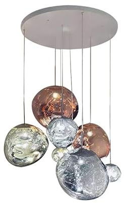 COUCHO Ceiling Lighting Canopy, Ceiling Plate Cover for Pendant Light and Chandelier (Silver)