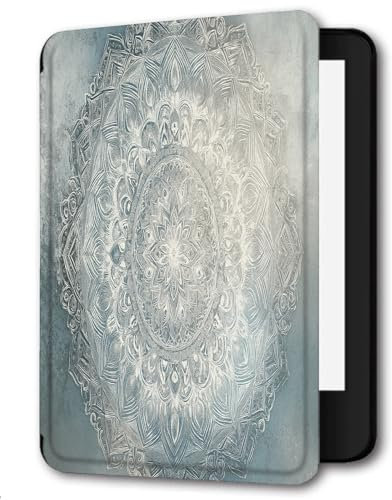 Case for 6 Kindle Paperwhite 5th/6th/7th Generation 2012/2013/2015, Lightweight PU Cover Fit Old Generation Kindle Paperwhite 5 6 7 Gen Mandala Flowers