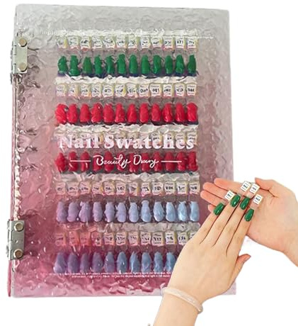 Kustimantu Livre à Ongles Magnétique,Nuancier De Couleurs Magnétique Pour Design D'Ongles De Salon - Organisateur à Reliure Accessoires d'Art Manucure pour Femmes et Prothésistes Ongulaires Étagère