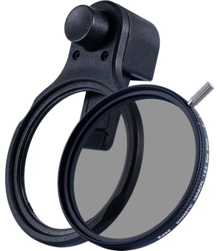 Kase 67mm Smartphone Magnetic Filter Compatible with Xiaomi 15 Ultra, Vivo X200 Pro, iPhone 17 Pro Max (Vari ND 1.5-5 Stop + Magnetic Clip) Black