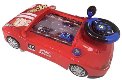HuadaXtai Voiture D'aventure avec Volant, Jeu de Simulation de Conduite, Cadeau pour Enfants