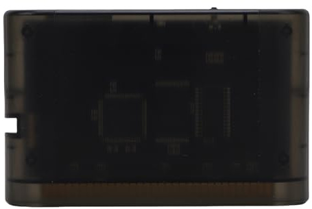 Fockety Carte de Jeu 4000 en 1, Cartouche de Jeu de Carte de ABS avec de Stockage de 8 Go jusqu'à 32 Go, pour Consoles de Jeux MD1 MD2 MD3 CD X 32X Mega Drive/Master (Noir transparent)