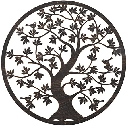 SNTSNTBOM Albero Decorativo da Parete in Metallo, Forma di Albero, Moderno e Minimalista, Decorazione murale a Forma di Albero in Ferro per Soggiorno e Ufficio. (Albero della Vita)